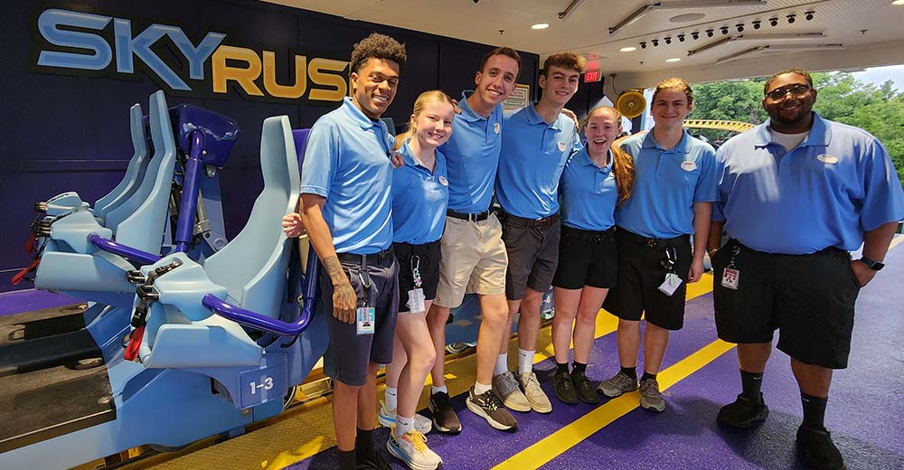 hersheypark employees at skyrush